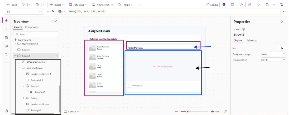 Adding header rectangle and label